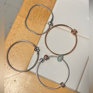 Pandora bangles and Bracelet